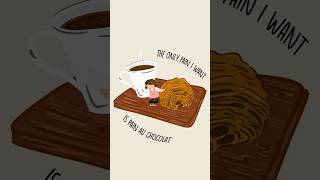 Pain Au chocolat above all youtubeshorts art trending coffeelover painauchocolat procreate [upl. by Enneillij]