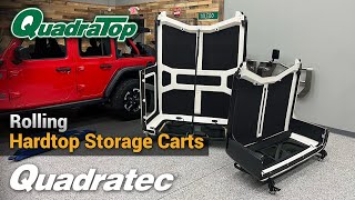 Whats the best way to store your Jeeps hardtop The QuadraTop Hardtop Storage Cart [upl. by Airetnohs222]