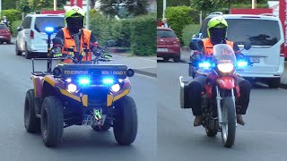 Feuerwehr ATV amp Motorrad Einsatzfahrten der Feuerwehr zum Waldbrand in KaldenkirchenNettetal [upl. by Melissa]