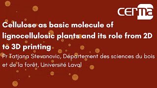 La cellulose comme base des plantes lignocellulosiques et son rôle dans limpression 2D et 3D [upl. by Selma]