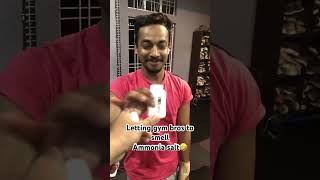 Ammonia salt 🧂😆 reaction ammonia salt powerlifting power india demigod wpc ipf itanagar [upl. by Nosned]