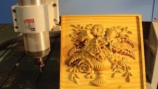 HOW TO make 500 a day with a CNC router carving a deep 3D flower display [upl. by Yllen]