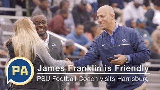 Penn State Head Football Coach James Franklin is Really Friendly [upl. by Lower]