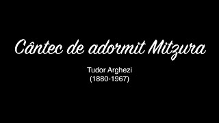 quotCântec de adormit Mitzuraquot Tudor Arghezi [upl. by Oswal]