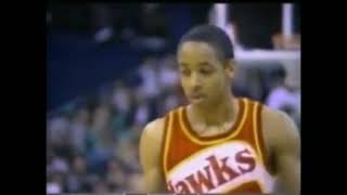 Spud Webb Highlights 1986 NBA Slam Dunk Contest [upl. by Naahs]