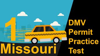 Missouri DMV Permit Practice Test 1  2018 [upl. by Crichton330]