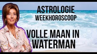 ASTROLOGIE WEEKHOROSCOOP 1724 AUGUSTUS 2024 VOLLE MAAN IN WATERMAN ASTROLOOG IRMA VAN DER WIJK [upl. by Japha]