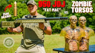 950 JDJ FAT MAC vs Zombie Torsos The World’s Most Powerful Rifle [upl. by Adnilema]