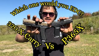 Which is Better Sig P365X vs Sig P320 XCarry 2024 video foryou edc irl share sigsauerinc [upl. by Ahsemik338]