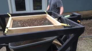 DIY Soil SifterScreener Motorized  Part 3 of 3 [upl. by Nosbig]