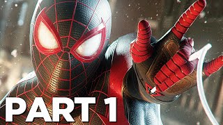 SPIDERMAN MILES MORALES PS5 Walkthrough Gameplay Part 1  INTRO Playstation 5 [upl. by Annaerda]