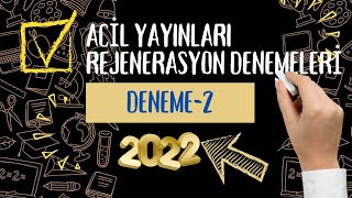 ACİL YAYINLARI REJENERASYON DENEMELERİDeneme2 [upl. by Pinchas688]