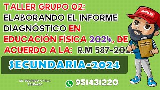 SECUNDARIA INFORME DE EVALUACIÓN DIAGNÓSTICA EN EDUCACIÓN FÍSICA 2024 CON TANDAZO [upl. by Carvey]