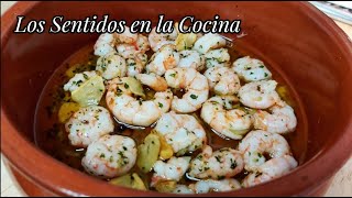 💥Gambas al ajillo Jugosas tiernas y con mucho sabor [upl. by Yhtrod]