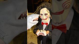 SHARK PUPPET MEETS JIGSAW [upl. by Huggins]