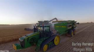 Controlled Traffic Farming  Barley Harvest Wongan Hills WA [upl. by Beal]