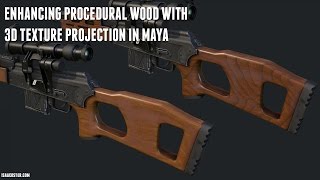 Enhancing Quixel Wood with 3D Texture Projection in Maya [upl. by Rebel]