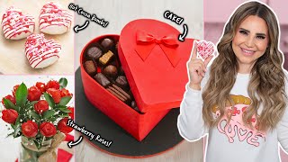 DIY TREATS  Valentines Day  Easy Cake Recipe and More [upl. by Kreitman765]