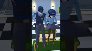 Yuta dan Mia tumbuh menjadi polisi 😁 sakuraschoolsimulator shortsviral shorts sakura [upl. by Ellek]