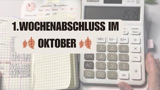 1 Wochenabschluss im Oktober umschlagmethode budgeting [upl. by Feodore]