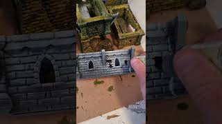 Painting Mordheim terrain quick messy and moody [upl. by Ojeitak328]