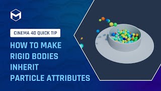 C4DQuickTip 156 How to make Rigid Bodies inherit Particle Attributes in Cinema 4D [upl. by Zantos18]