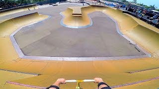 BRAND NEW CLAIREMONT SKATEPARK SCOOTER TRICKS [upl. by Yesnek]