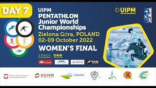 Womens Final  UIPM Pentathlon Junior World Championships  Zielona Góra Poland 2022 [upl. by Marou65]