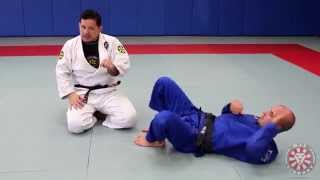 Armbar Escape from Guard Saulo Ribeiro  BJJLibrarycom [upl. by Yeltrab]