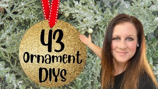 43 EASY Christmas Ornament DIYS to Make This Year [upl. by Ellehsal187]