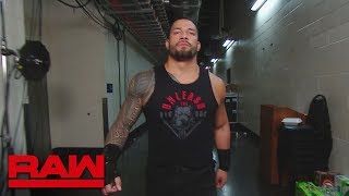 Roman Reigns brawls with Jinder Mahal during their interview Raw June 4 2018 [upl. by Elson]