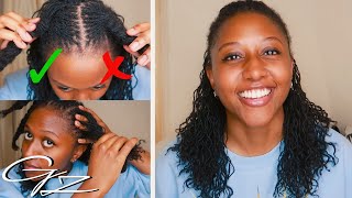 SISTERLOCK BRAIDING TECHNIQUES  NIGHT TIME ROUTINE BRAID OUTS amp WASH DAY BUNDLES  SISTERLOCK TIPS [upl. by Natek]