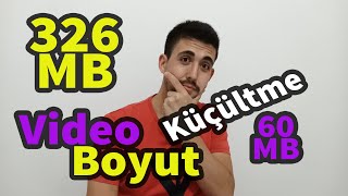 Kalite Kaybı Olmadan Video Boyutu Küçültme  HandBrake Ayarları [upl. by Ssur]