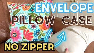 How to make an envelope pillow cover  Simple sewing hack [upl. by Igenia]