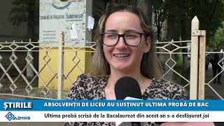 ABSOLVENȚII DE LICEU AU SUSȚINUT ULTIMA PROBĂ DE BAC [upl. by Enreval]