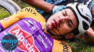 Top 10 Most Shocking Tour de France Incidents [upl. by Notlew]