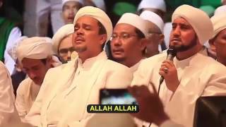 Isfalana ya Rasulallah Sidnan Nabi Ya Badrotim Ya Hanana Habib Syech dan Habib Rizieq Lirik [upl. by Christoforo604]