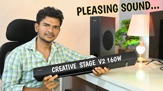 Sound clarity in budget  Creative stage v2 21ch 160w in depth review [upl. by Attiuqaj]