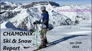 CHAMONIX Ski and Snow Report week 9  Spring Snow and lots of Avalanches [upl. by Dnalel566]