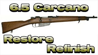 65 Carcano Rifle  Restore amp Refinish  Before amp After [upl. by Onaivatco]