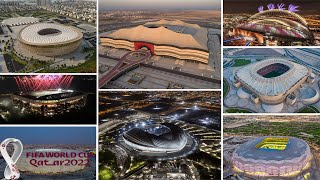 FIFA World Cup Qatar 2022 Stadiums  Football Comparison [upl. by Ahkeber]