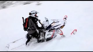 2013 Polaris 800 PRORMK Snowmobile Review [upl. by Rubia]