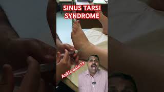 Sinus tarsi syndrome  doctor orthopedics  doctorabin [upl. by Maccarone]