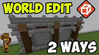 WORLD EDIT MOD minecraft how to make walls 2 WAYS [upl. by Pip727]