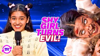 Shy Indian Girl Turns Into CREEPY Doll and FREAKS OUT the Judges on AGT 2024 [upl. by Brandtr]