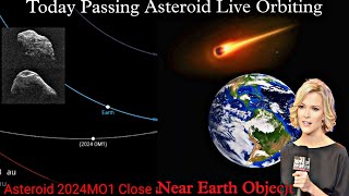 Asteroid passing earth today live orbiting Asteroid hitting earth 2024 [upl. by Hcelemile501]