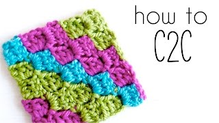 How to crochet C2C  Corner to Corner crochet tutorial ♥ CROCHET LOVERS [upl. by Hwu950]