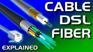 Cable vs DSL vs Fiber Internet Explained [upl. by Dasya200]