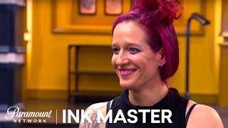 Caroline Exceeds A Canvas Expectations  Ink Master Redemption Season 3 [upl. by Ppik480]