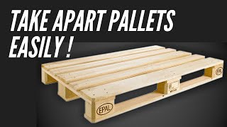 How to Dismantle a Pallet The Poor Mans Way  DIY [upl. by Rudolfo]